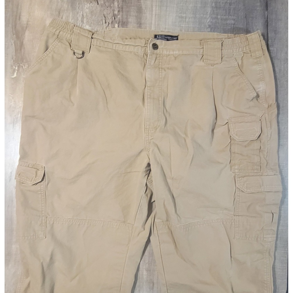 5.11 Tactical Mens 44x30 74251 Relaxed Fit‎ Cargo Utility Beige Khaki Pants